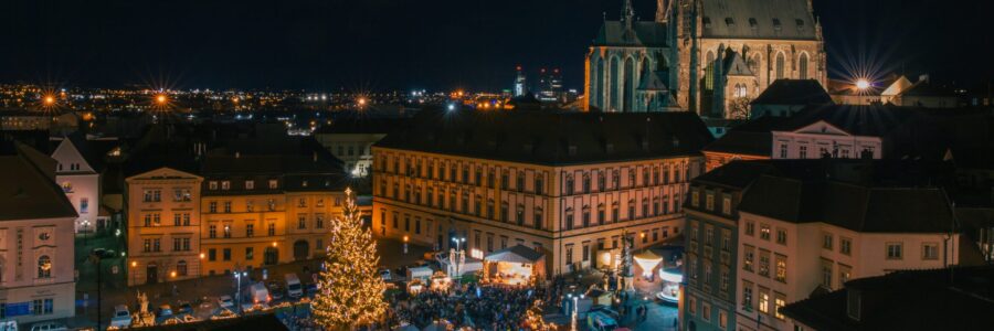 Vánoční trhy v centru Brna